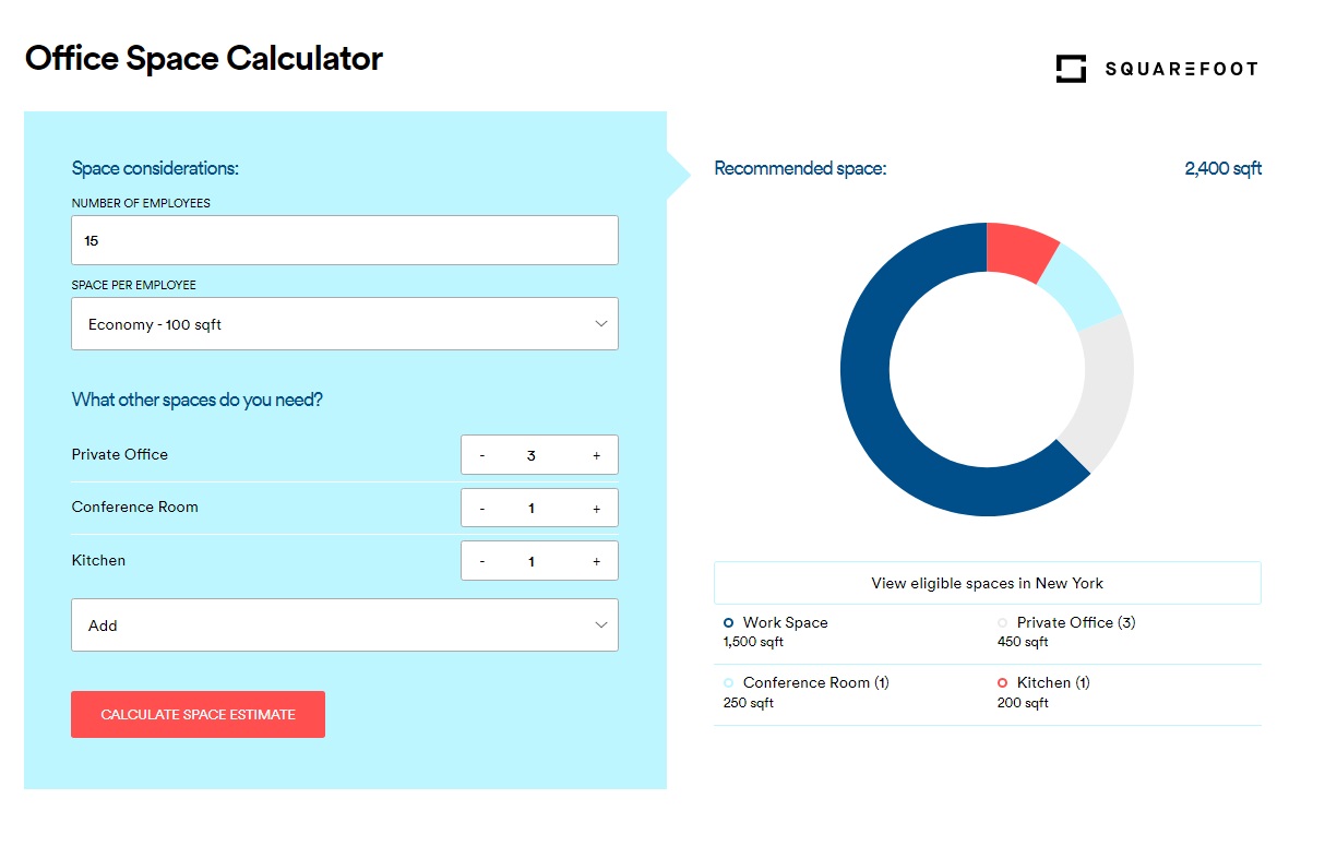 CLICK TO START USING CALCULATOR (By SquareFoot)
